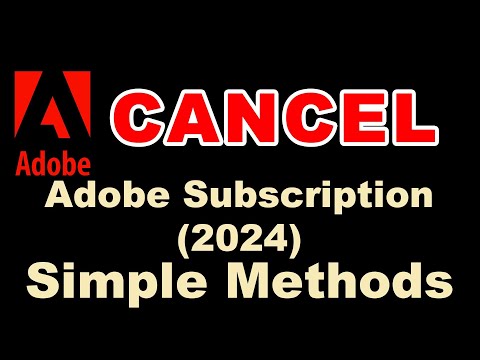 How To Cancel Your Adobe Subscription  |   Adobe Subscription (2024)
