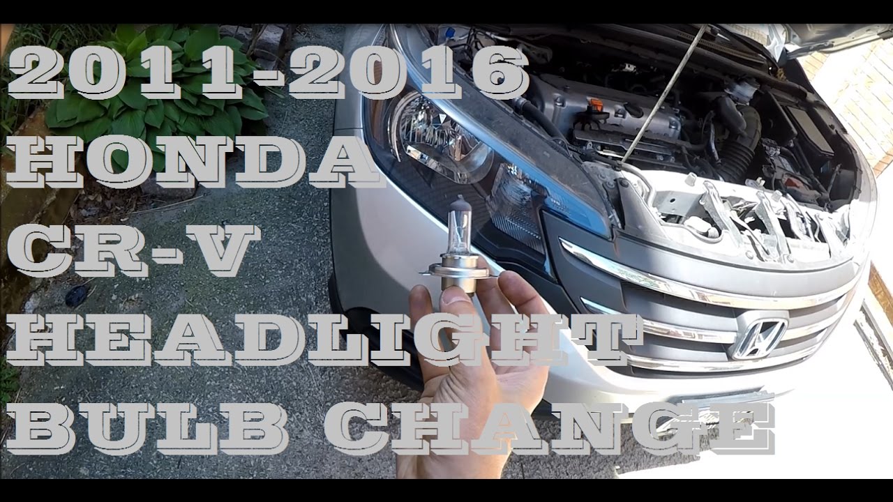 How to remove change replace Headlight bulb 2011-2016 Honda Cr-v crv