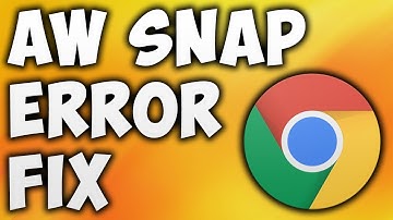 How To Fix Aw Snap Error In Google Chrome - The Easiest Way To Fix Aw Snap Page Crashes