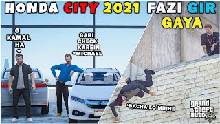 DR.SAAB KI NEW CAR | HONDA CITY 2021 | GTA 5 | Real Life Mods #202 | URDU |