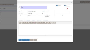 Odoo Gantt Native - Sub Tasks For Project - Firts Setup
