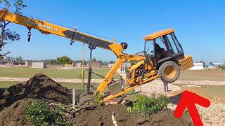 Power Of Crane | Mango Tree Replanting By Using Escor Hydra And Jcb Machine