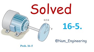 16–5. The disk is driven by a motor such that the angular position | Engineering Mechanics