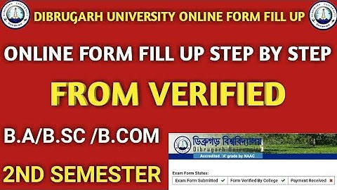 DIBRUGARH UNIVERSITY FORM FILL UP || HOW TO PAY ONLINE? ||USING YOUR MOBILE ||