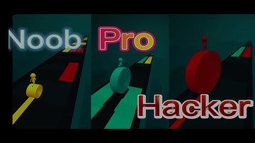 Noob vs Pro vs Hacker in Spiral roller run