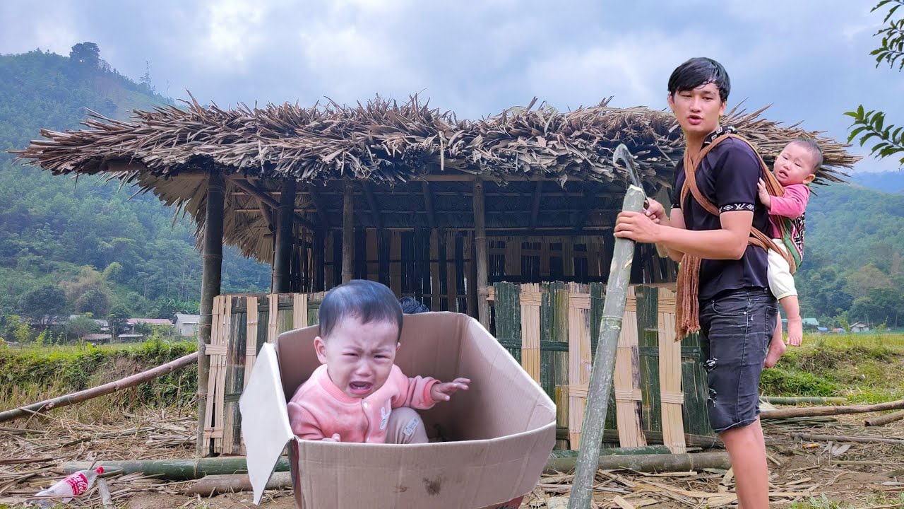 Full Video: Wife mysteriously disappears, together with small child builds a new bamboo house