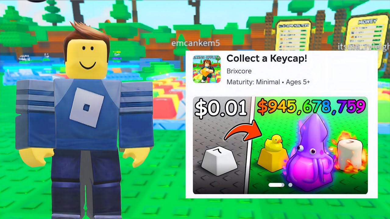 Collect a Keycap ! In Roblox game ||