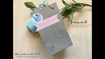 Gift Bag with Ronald McDonald House Charity stamp set using Stampin Up products with Jenny Hall