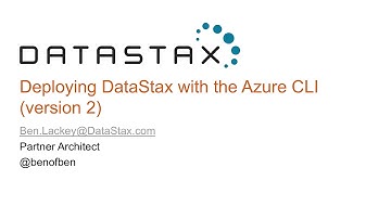 Deploying DataStax with the Azure CLI