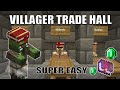 Villager Trading Hall Minecraft | Villager Trading with Zombie Discounts