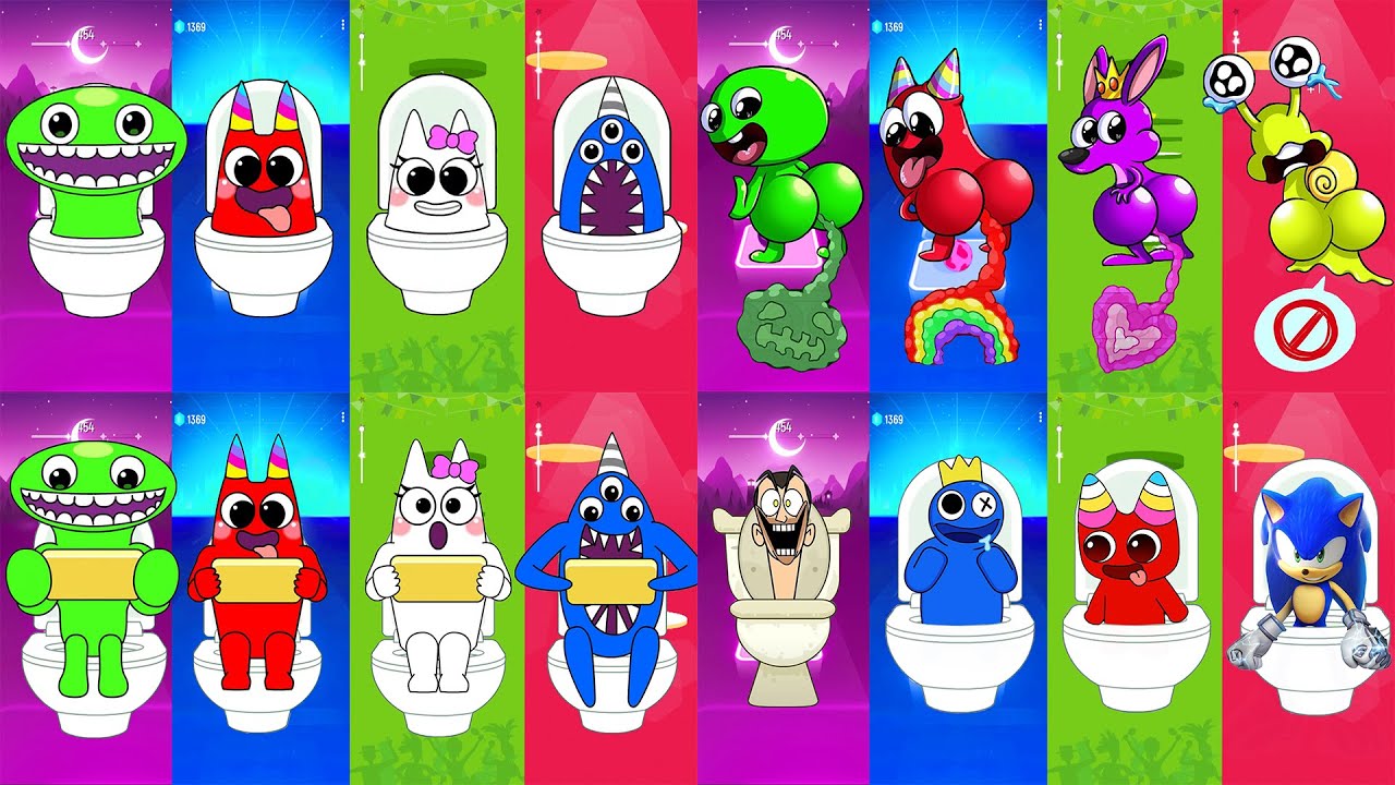 TOP Skibidi Toilet Garten of BanBan music battles by Bemax - YouTube