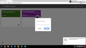 google classroom screencast