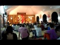 Satsang at sivananda yoga ashram in kerala