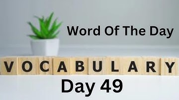 Vocab | Vocabulary| English| Daily English| Word of the Day