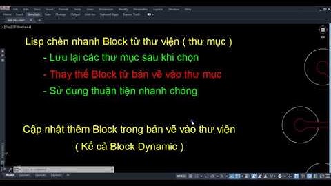 LIsp quản lý thư viện Block IBB - cập nhật thêm Block trong bản vẽ vào thư viện