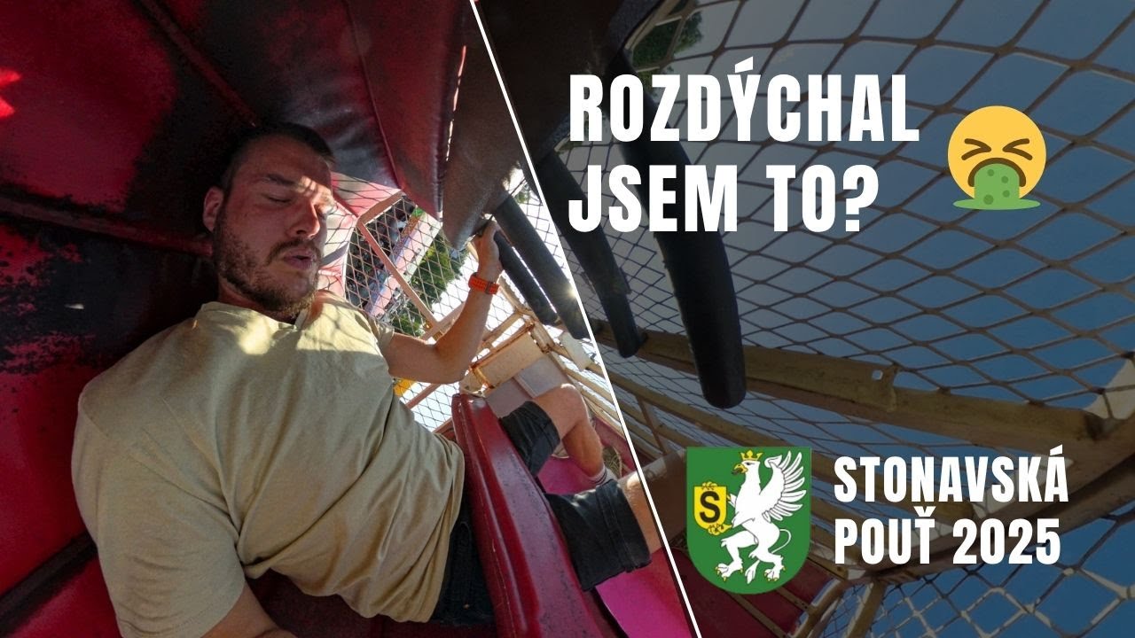 Rozdýchal jsem to? 🤮 Moje reakce na nejextrémnější atrakci na pouti | Stonavská pouť 2025