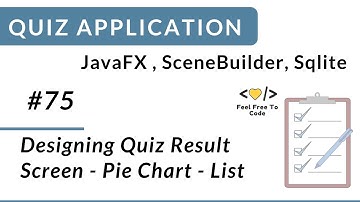 #75. Designing Quiz Result Screen | Java FX Application