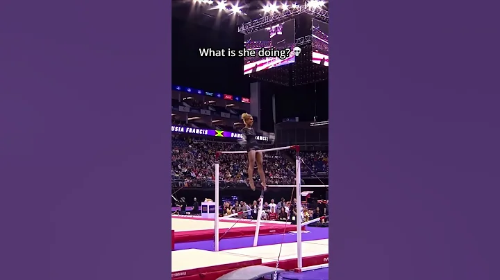 Simone was so confused at first😂 #gymnastics #funny #sports #exhibition #simonebiles