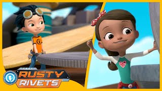 Rusty and Ruby Shrink Down +MORE | Rusty Rivets | Cartoons for Kids