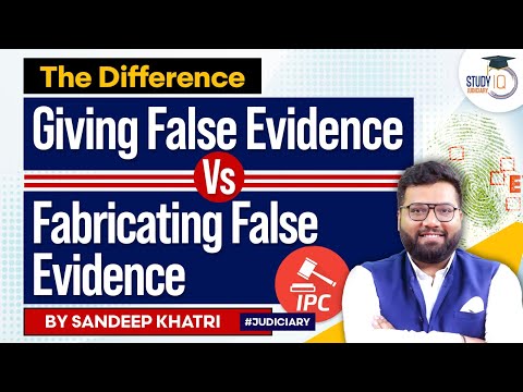 Giving False Evidence