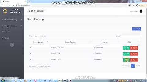 Tugas Project UAS | Web Toko Otomotif | Pemrograman Akuntansi 1 | Yehezkiel Lintar UBSI