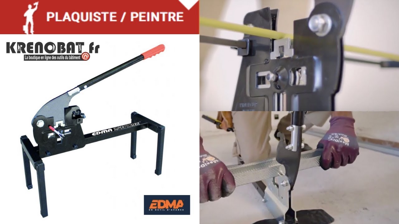 1615 Guillotine profilés métalliques rails 48 mm : STUD CUTTER EDMA 