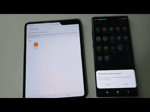 Activare / folosire Quick Share pe Samsung FOLD Android 10  | ce este quick share?