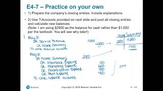 ACCT 102 - Ch. 4-3 - PRACTICE on your own! - E4-7