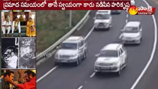 Nandamuri Harikrishna Dies in Road Mishap | Ambulance Visuvals | Sakshi Live Report | Live Updates