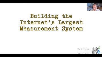 Keynote 1 : Internet Measurements - Mr. Geoff Huston, Chief Scientist APNIC