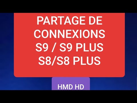 PARTAGE DE CONNEXION SAMSUNG  S9/S8/S7/S6/S8 PLUS/S9 PLUS