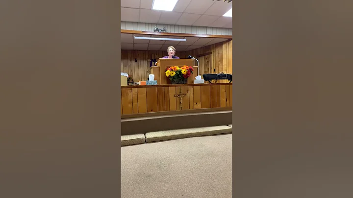 Sister Joyce Tedder preaching on Salt of the Earth...