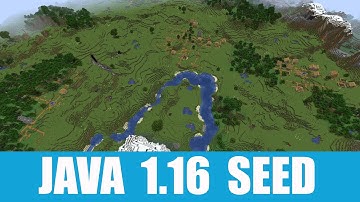 Minecraft Java 1.16 Seed: Triple village not too far from spawn with mineshaft and dungeon