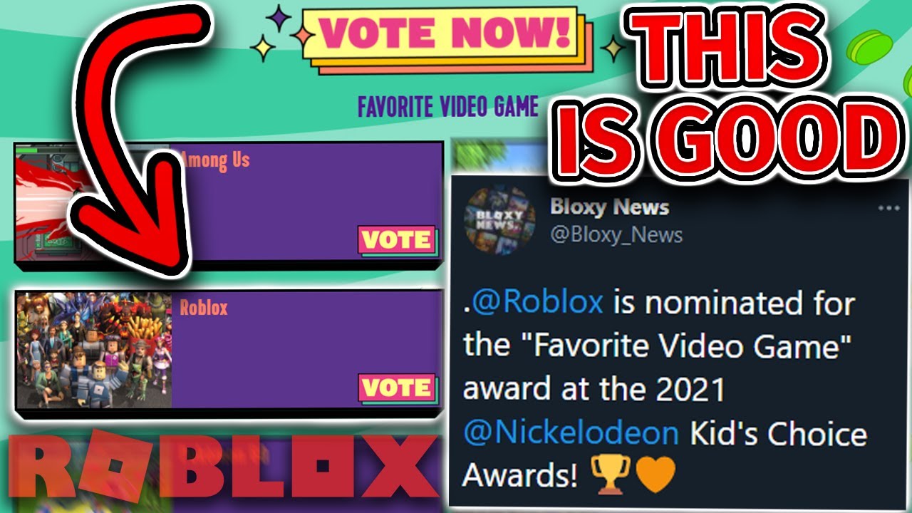 The Nickelodeon Kids' Choice Awards now has its own Roblox game