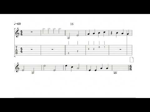 music-sight-reading-for-guitar---conventional-notation-music-sheet