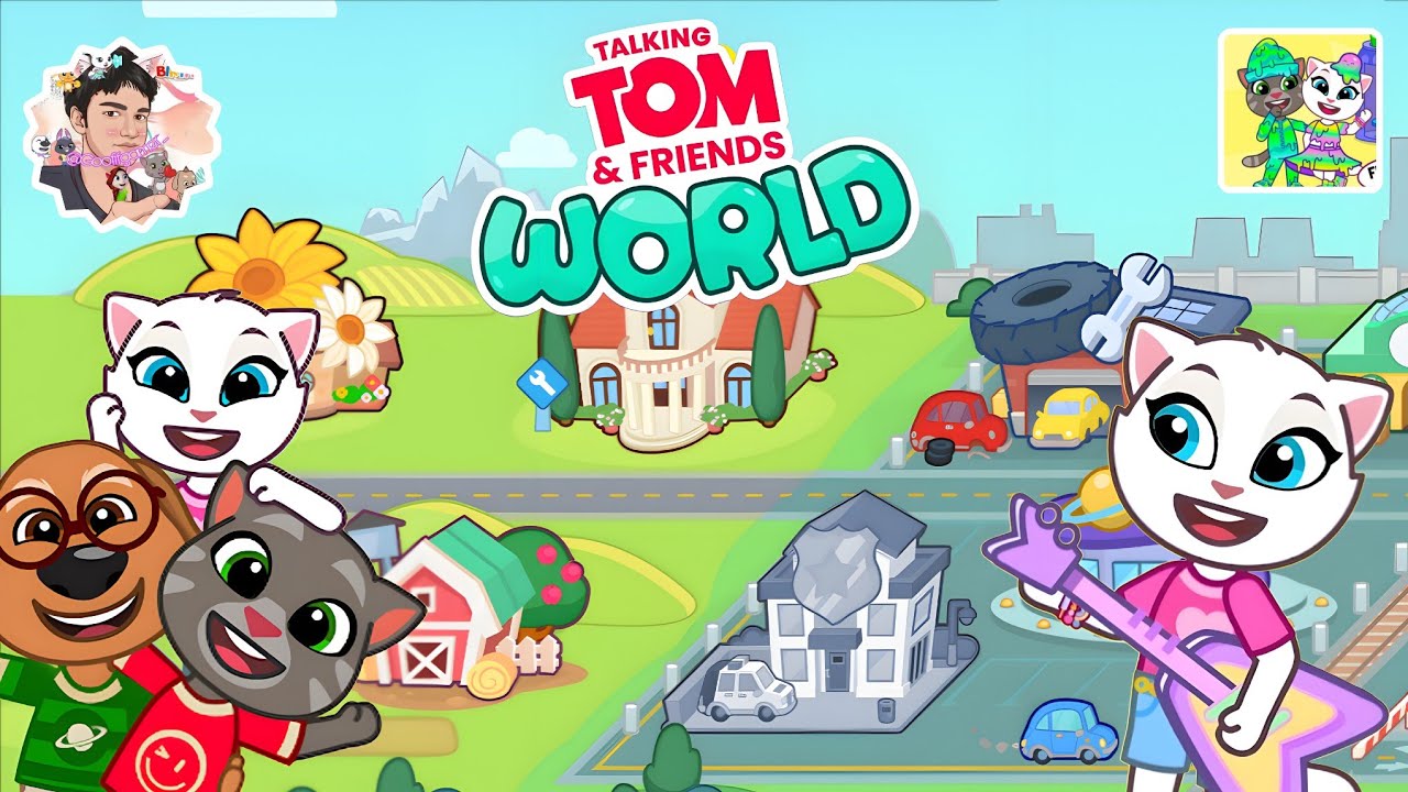Talking tom & Friends World New Mansion House Unlocked Special Purchase Gameplay On (ios,android)
