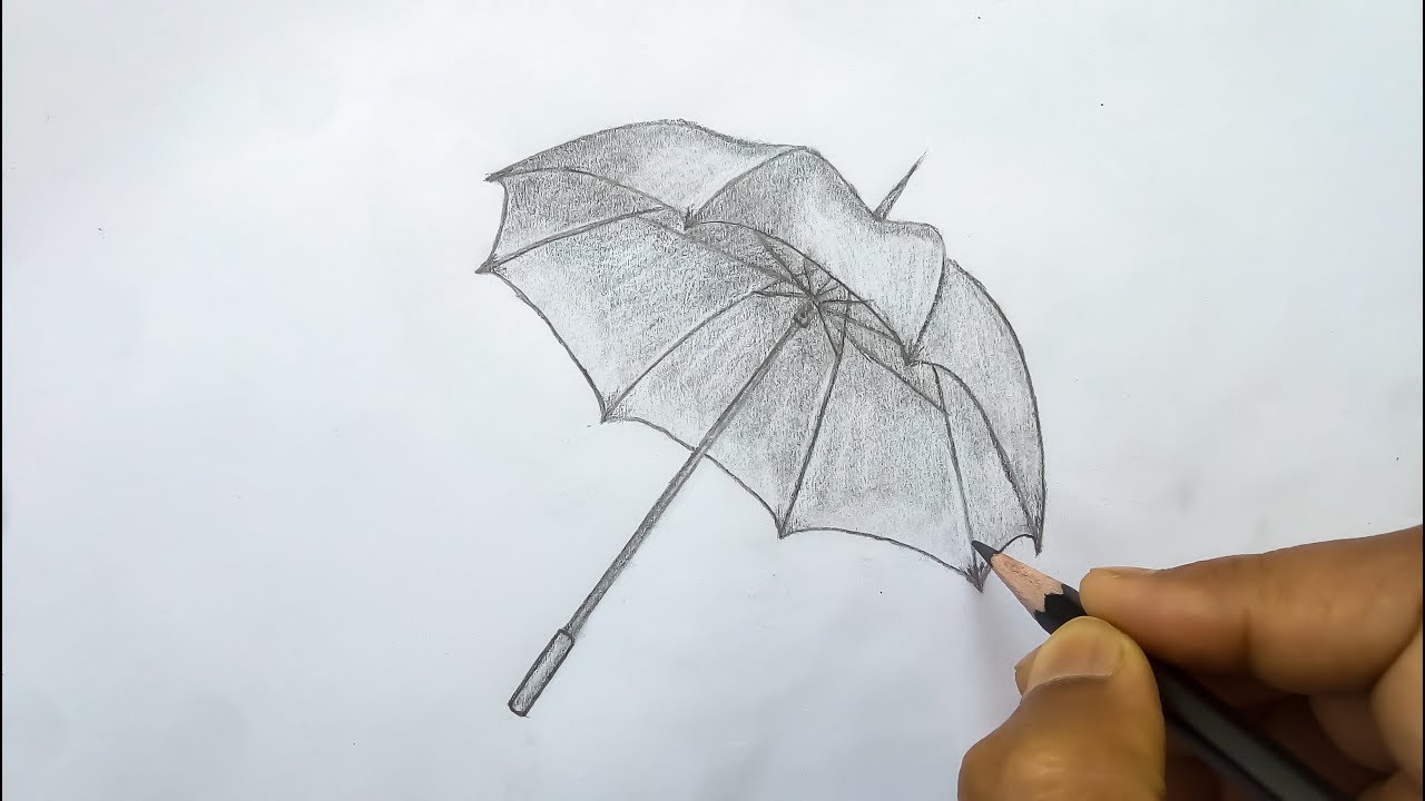 Umbrella Drawing Sketch