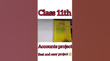 best and easy 👌👌accounts project for class 11th. #class11 #accounts #bestproject #journal #ledger
