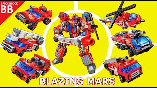 Speed Build : Blazing Mars FINAL ⚡️ Qman 1416 Enlighten Trans Collector Lego Transformers combiner