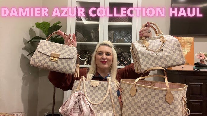 LV Unboxing Damier Azur Braided Neverfull mm 