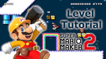 Super Mario Maker 2 Tutorial - Tips on how to make a traditional level