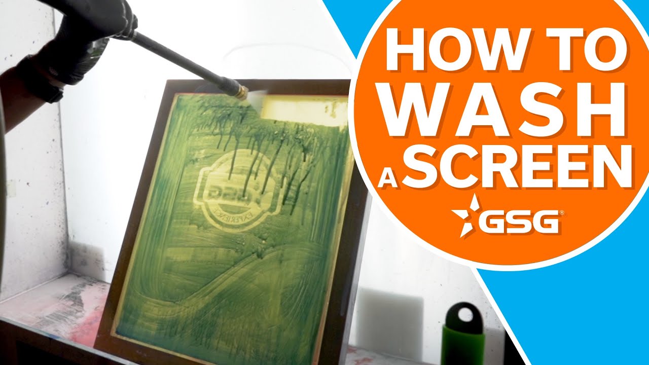 Tips for Washing and Degreasing Your Screen Printing Frames Screen Printing Tutorial YouTube