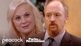 Leslie's ex has the audacity and a gun ft. Louis C.K. | Parks and Recreation