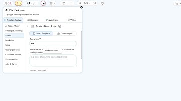 Generative AI Smart Analysis Template for Product Demo Script