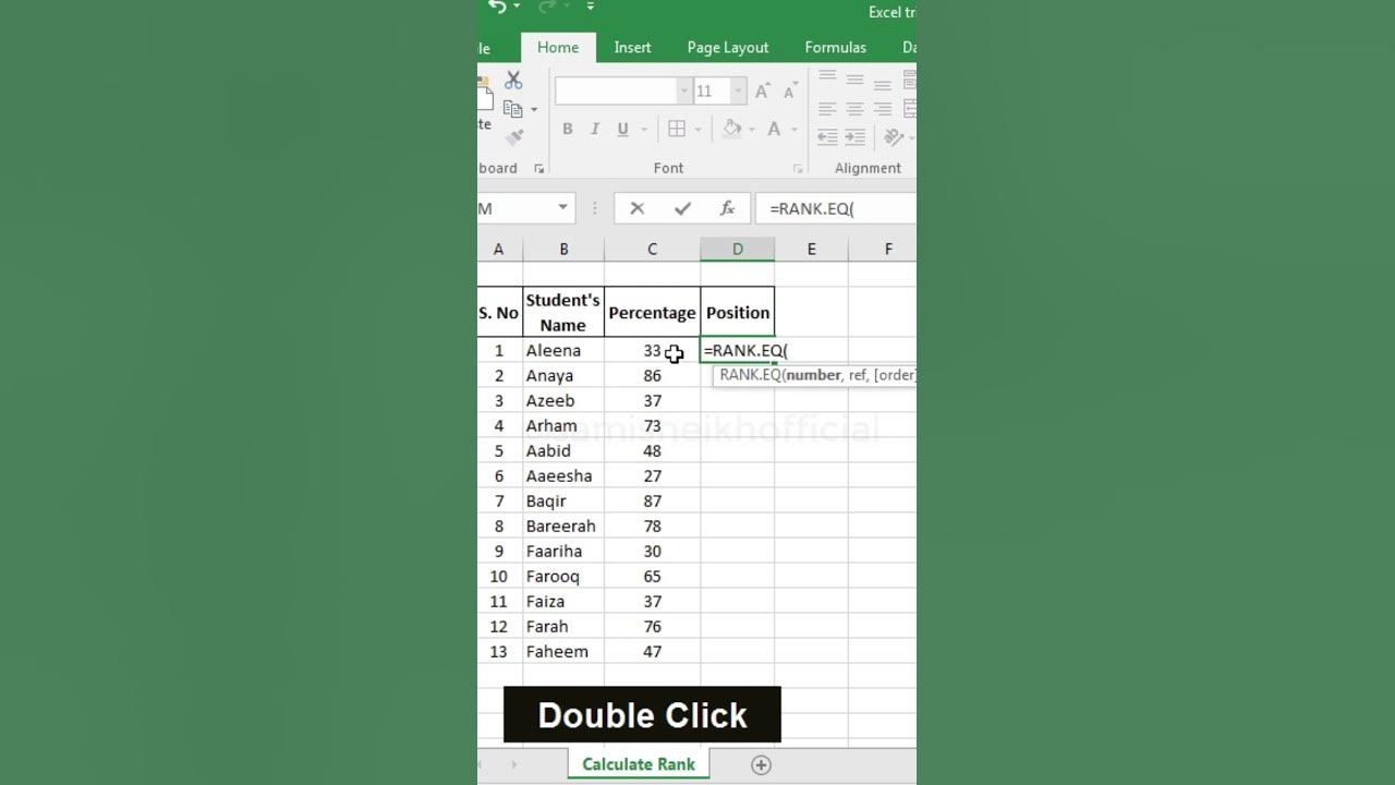 How To Calculate Rank In Excel Calculate Position shorts how-to-calculate-rank-in-excel-calculate-position-shorts