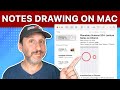 How to add a drawing to a note on a mac