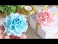 A4コピー用紙1枚で作るバラの花の作り方 - DIY How to Make Paper Roses