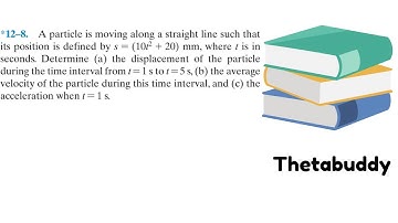 Dynamics 12.8 - A particle is moving along a straight line such that its position is defined