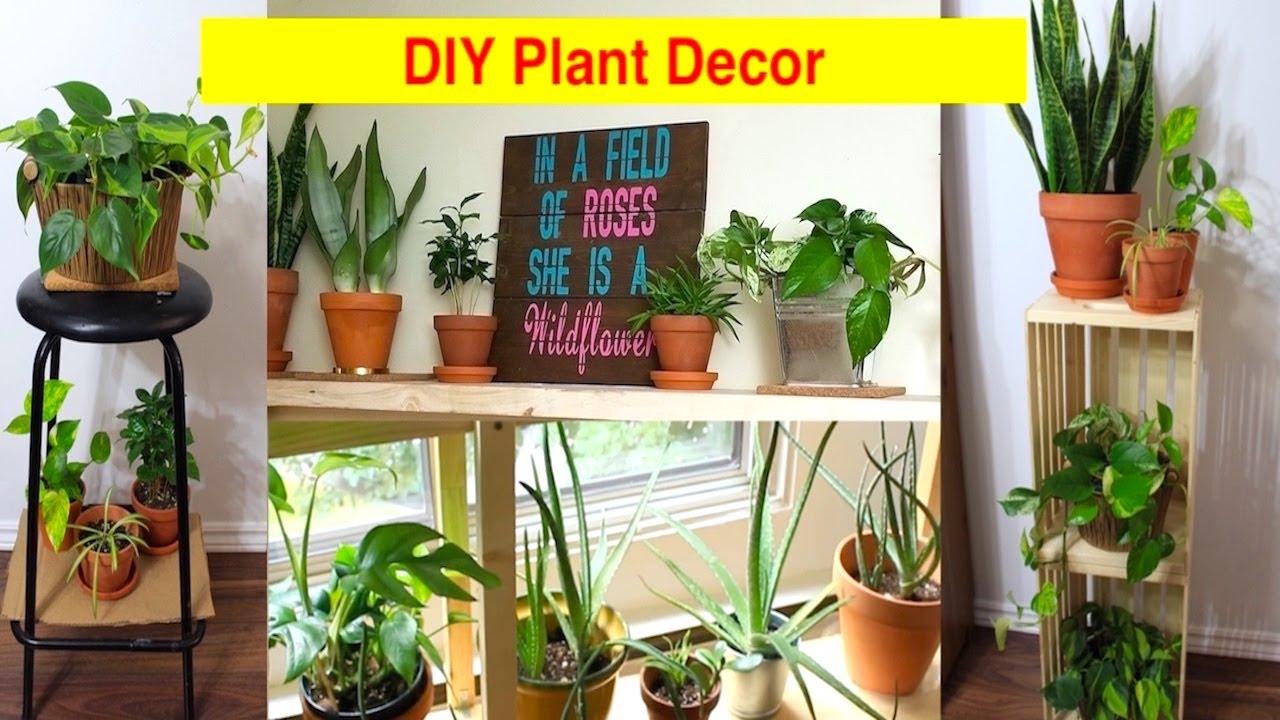 Houseplant styling: Easy DIY Plant Shelf and Plant Stand ideas