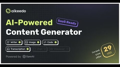 Aikeedo   AI Powered Content Platform   SaaS Ready @topnewcode